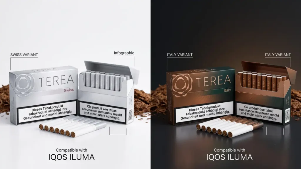 TEREA Swiss vs TEREA Italy Comparison: Which One Is Better for IQOS ILUMA Users?