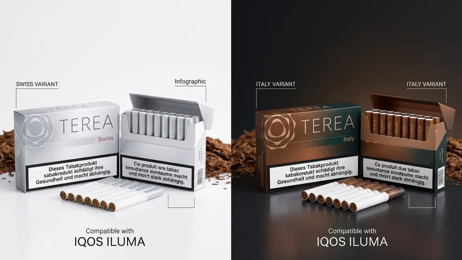 TEREA Swiss vs TEREA Italy Comparison: Which One Is Better for IQOS ILUMA Users?