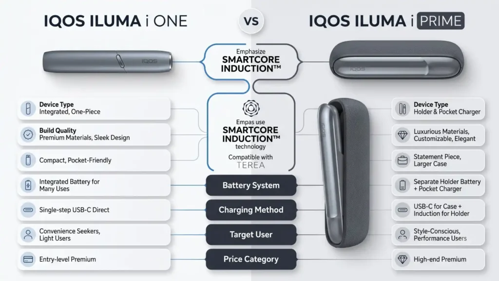 IQOS ILUMA i ONE vs ILUMA i PRIME: Which Is Better in 2026?